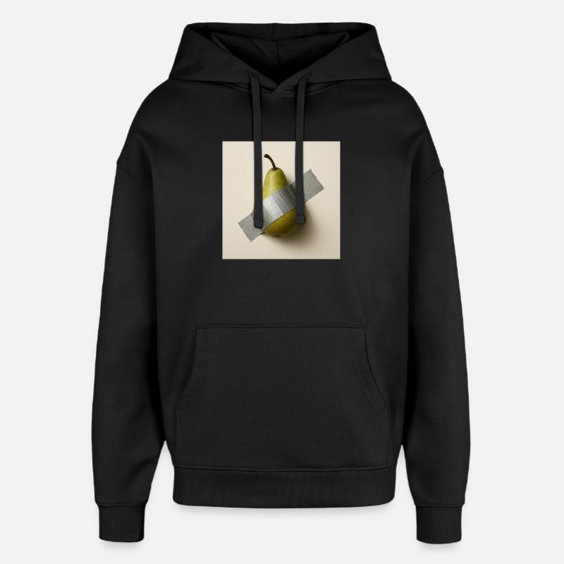 Abstrakte Birne Metaphorisches Kunstwerk - Oversized Unisex Hoodie von Stanley/Stella - Schwarz