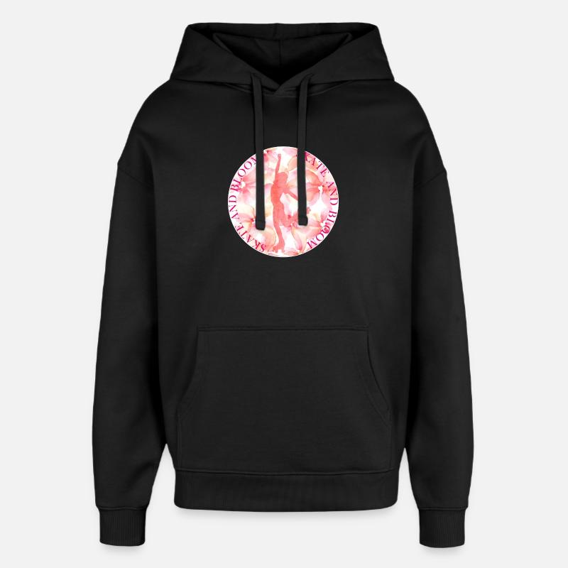 PATINER ET FLEURIR - Sweat à capuche unisexe Stanley/Stella Oversized - noir