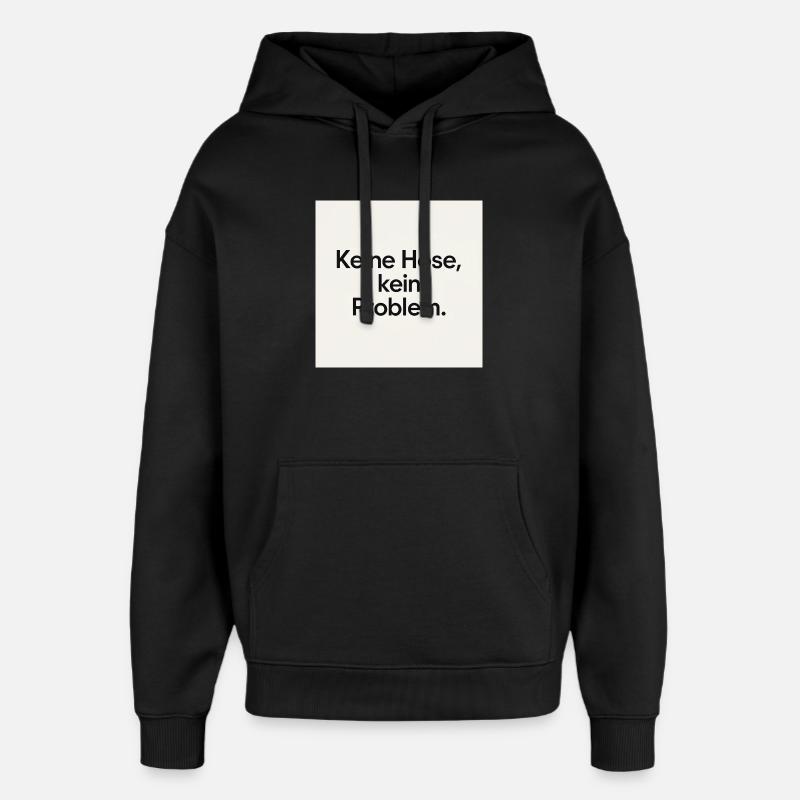 JensJensen - Sweat à capuche unisexe Stanley/Stella Oversized - noir