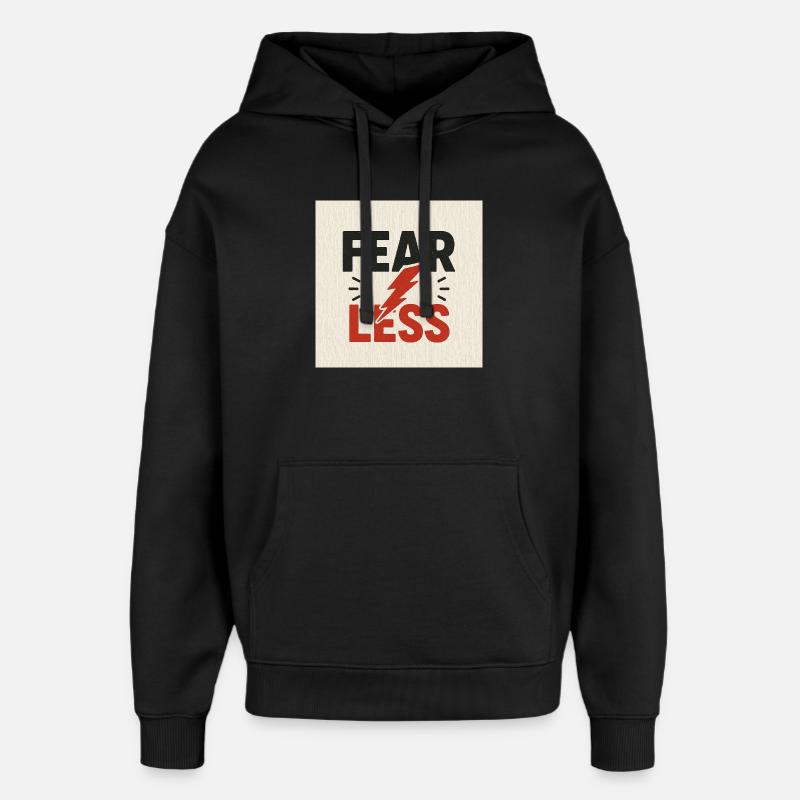 Motivierendes Power-Shock-Design - Oversized Unisex Hoodie von Stanley/Stella - Schwarz