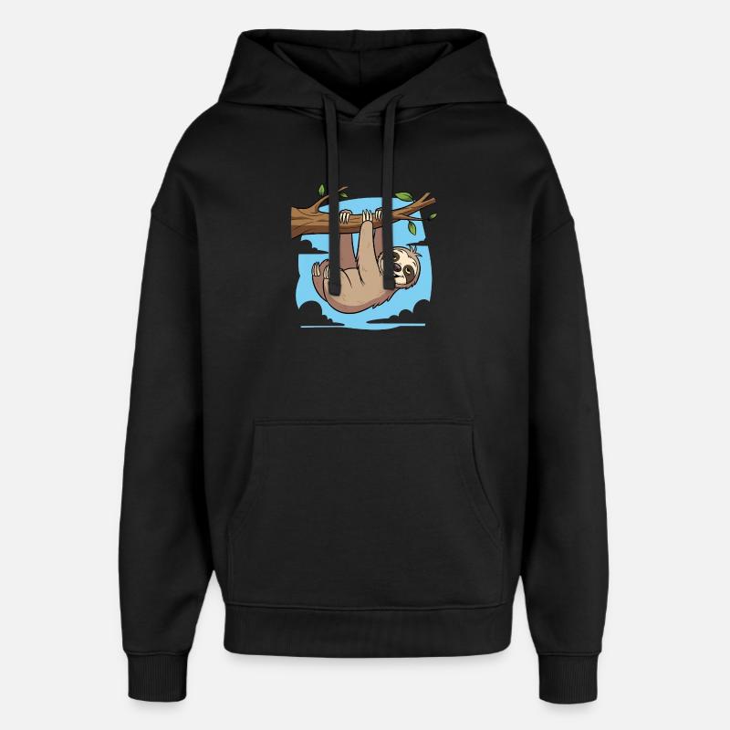 Paresse - Sweat à capuche unisexe Stanley/Stella Oversized - noir