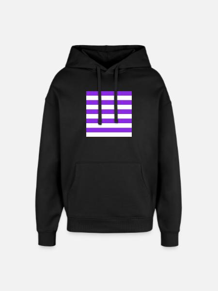 The Stripes - Oversized Unisex Hoodie by Stanley/Stella - black