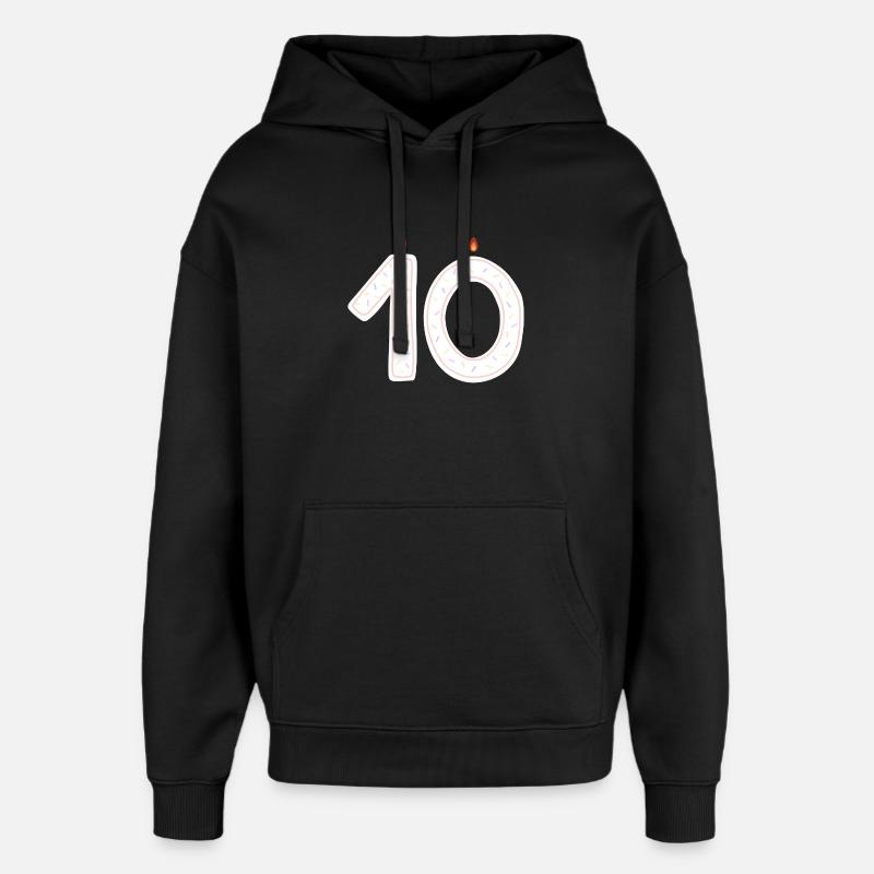 célébration 10e anniversaire Sprinkles Design - Sweat à capuche unisexe Stanley/Stella Oversized - noir
