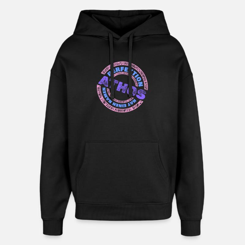 Cadeau pour Athos - Sweat à capuche unisexe Stanley/Stella Oversized - noir