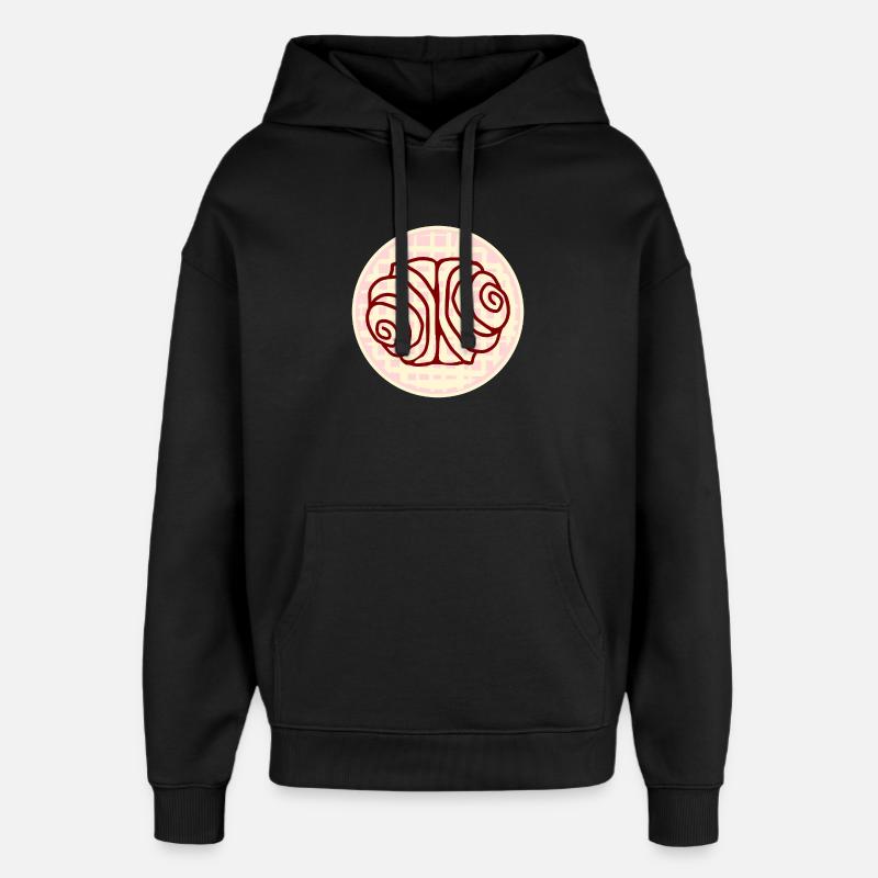 FRANZBRÖTCHEN GEBÄCK HAMBURGER STUDENTIN - Oversized Unisex Hoodie von Stanley/Stella - Schwarz