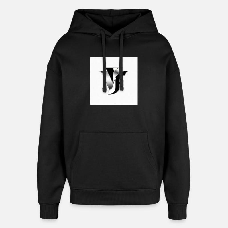 VF Monogram métallisé - Sweat à capuche unisexe Stanley/Stella Oversized - noir