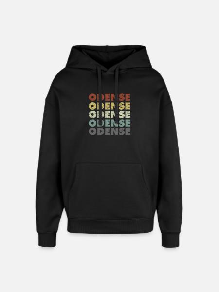 Odense - Denmark - Denmark - Scandinavia - Oversized Unisex Hoodie by Stanley/Stella - black