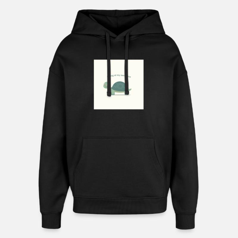 Tortue - Sweat à capuche unisexe Stanley/Stella Oversized - noir