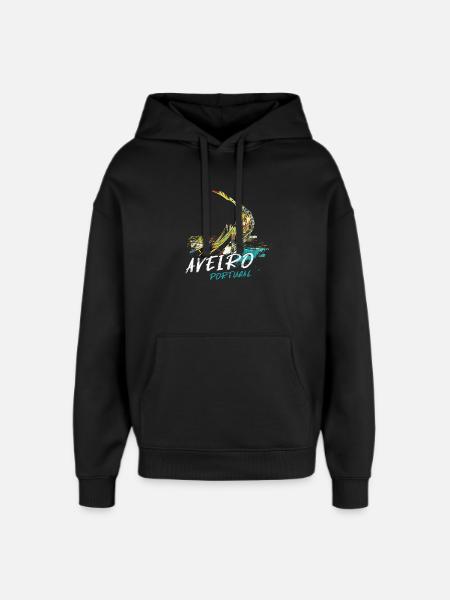 Bugboot moliceiro Aveiro Illustration - Oversized Unisex Hoodie von Stanley/Stella - Schwarz