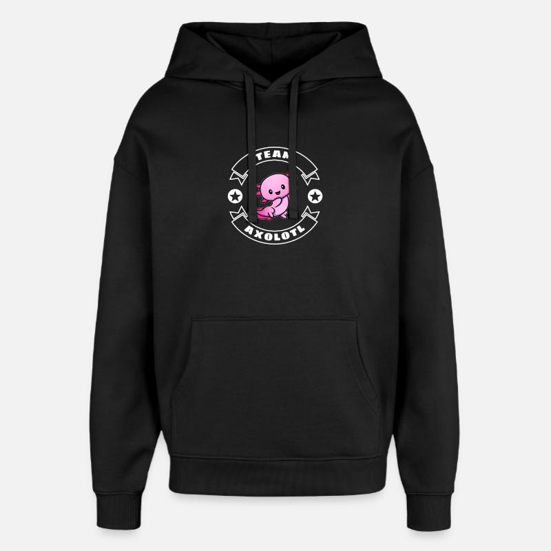 L’équipe Axolotl - Sweat à capuche unisexe Stanley/Stella Oversized - noir