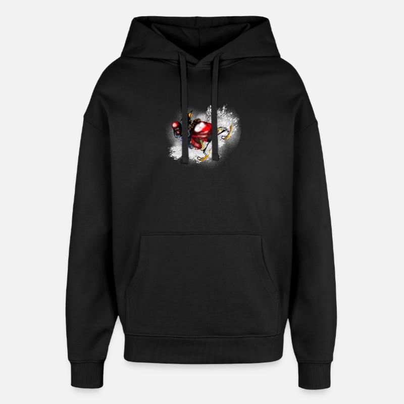Snowmobile - Oversized Unisex Hoodie von Stanley/Stella - Schwarz