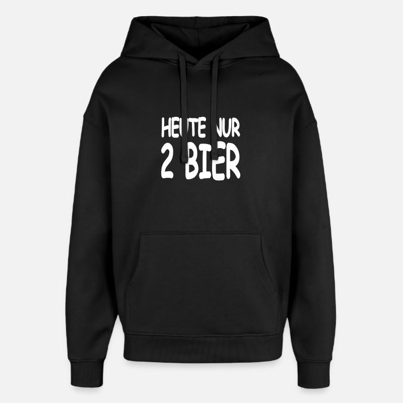 Bier - Oversized Unisex Hoodie von Stanley/Stella - Schwarz