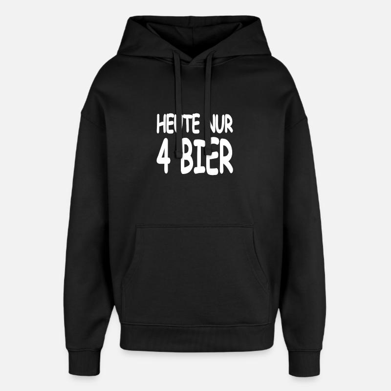 Bière - Sweat à capuche unisexe Stanley/Stella Oversized - noir