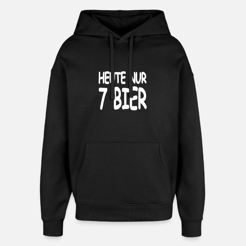 Bière - Sweat à capuche unisexe Stanley/Stella Oversized - noir