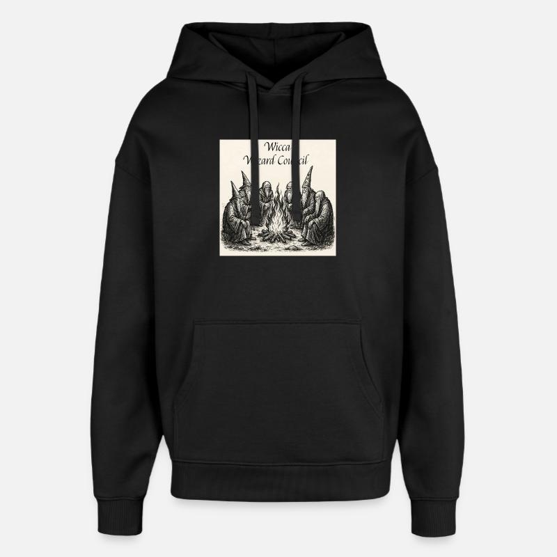 Wicca Wizard Rat - Oversized Unisex Hoodie von Stanley/Stella - Schwarz