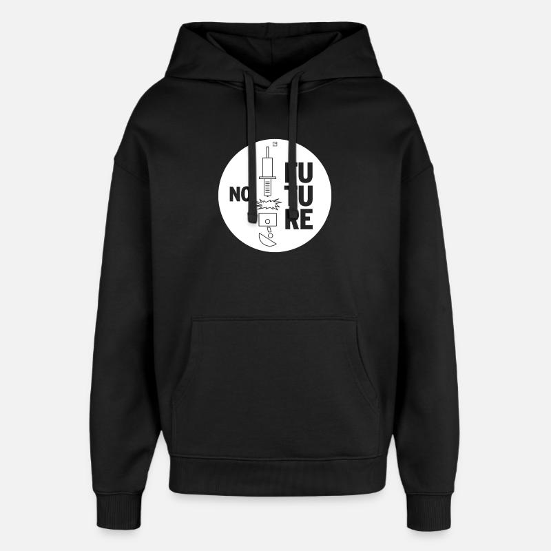 PAS D’AVENIR - Sweat à capuche unisexe Stanley/Stella Oversized - noir