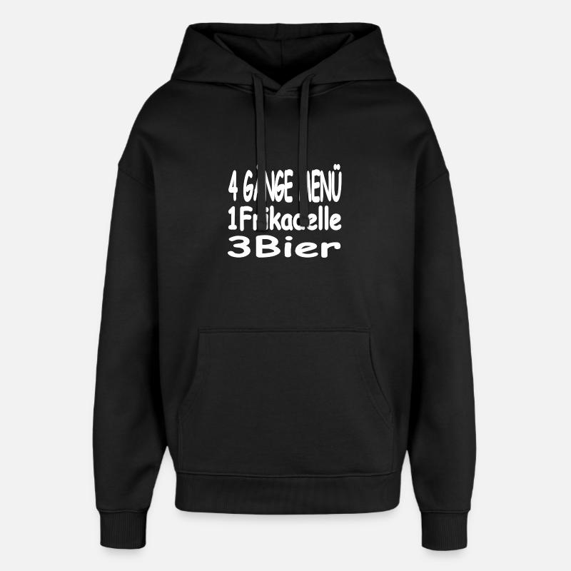 Beer - Oversized Unisex Hoodie by Stanley/Stella - black