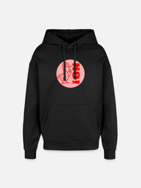 LUSTIGE GANS LEHRER NEIN - Oversized Unisex Hoodie von Stanley/Stella - Schwarz