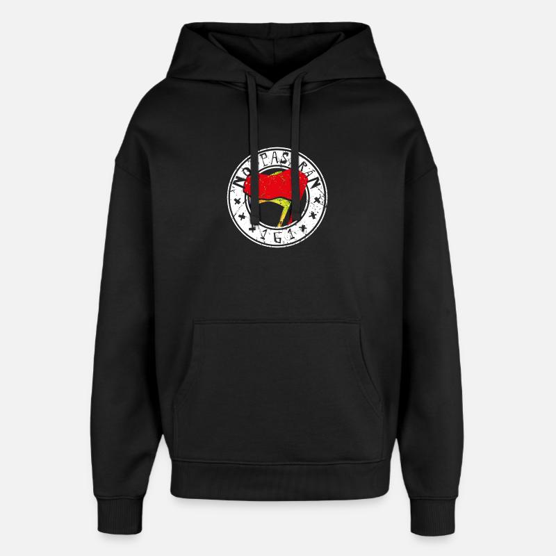 no pasaran 161 - Oversized Unisex Hoodie von Stanley/Stella - Schwarz