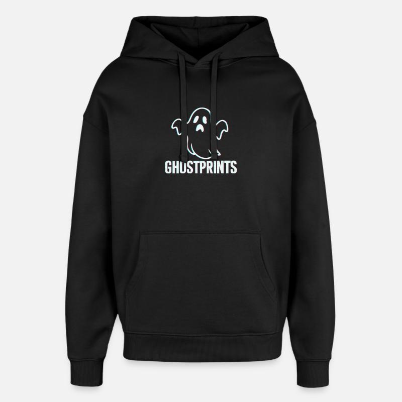 Ghost-Logo - Oversized Unisex Hoodie von Stanley/Stella - Schwarz