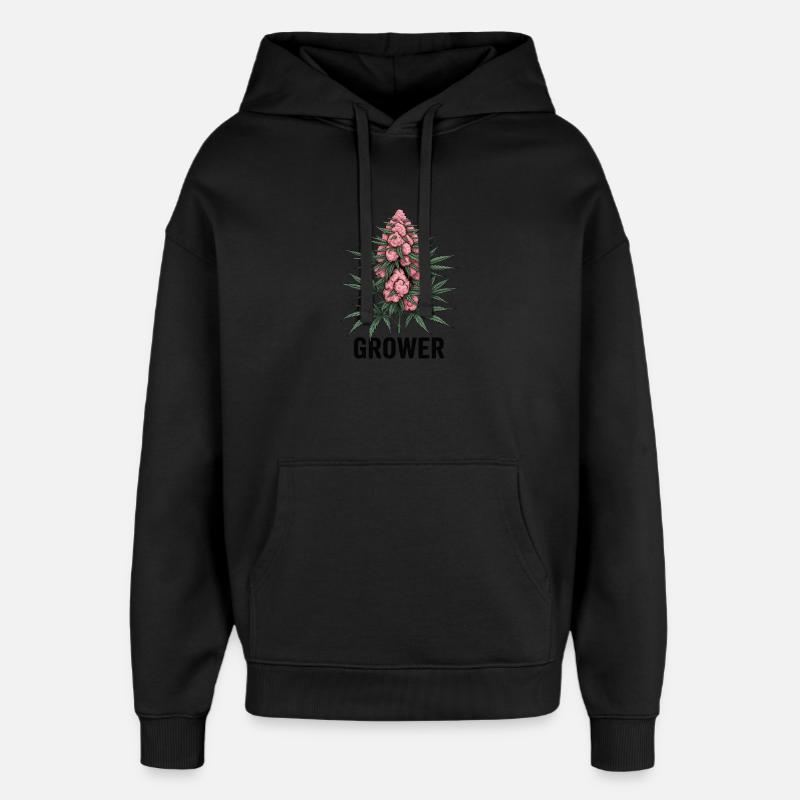 Cannabis-Anbauer-Kaugummi - Oversized Unisex Hoodie von Stanley/Stella - Schwarz