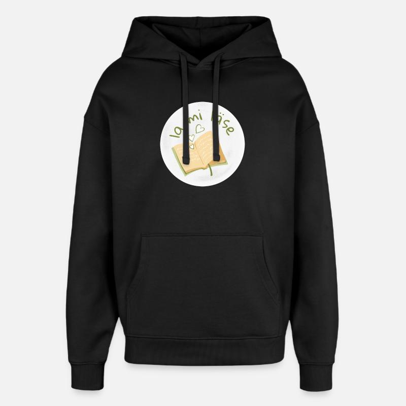 la mi läse - Sweat à capuche unisexe Stanley/Stella Oversized - noir