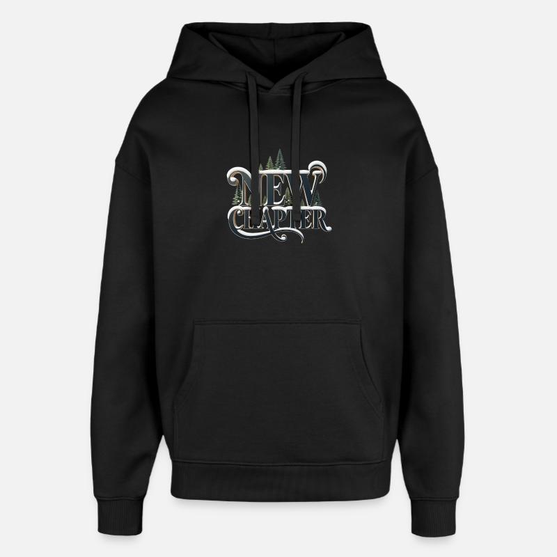 Neues Kapitel Winterwald - Oversized Unisex Hoodie von Stanley/Stella - Schwarz