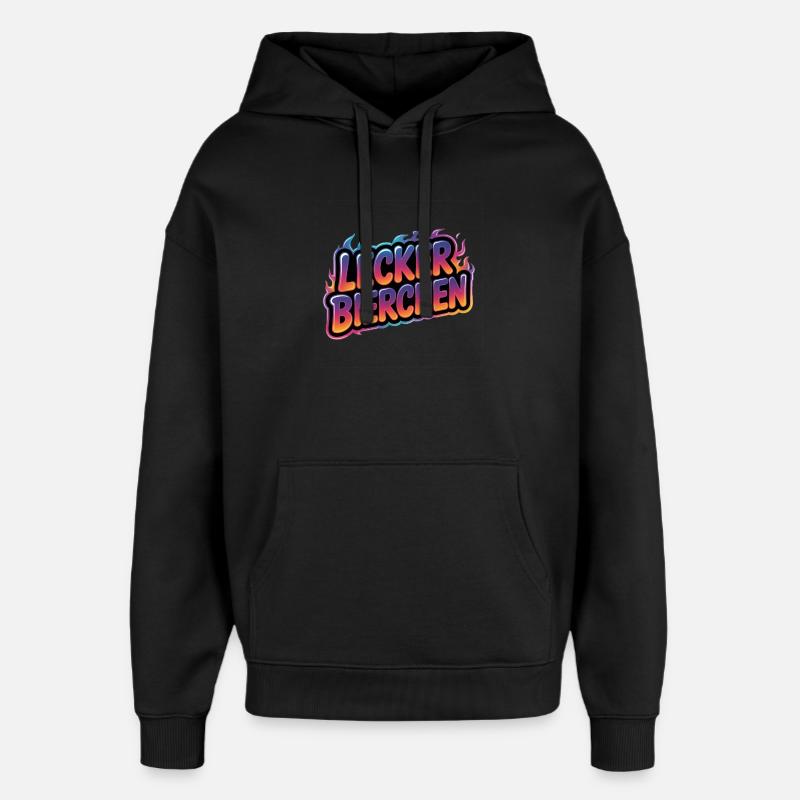 Lecker Bierchen - Funny Alcohol T-Shirt - Oversized Unisex Hoodie von Stanley/Stella - Schwarz