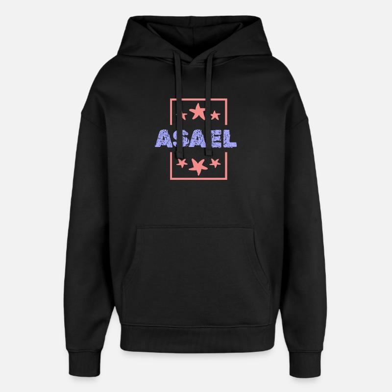 Asael Asael - Sweat à capuche unisexe Stanley/Stella Oversized - noir