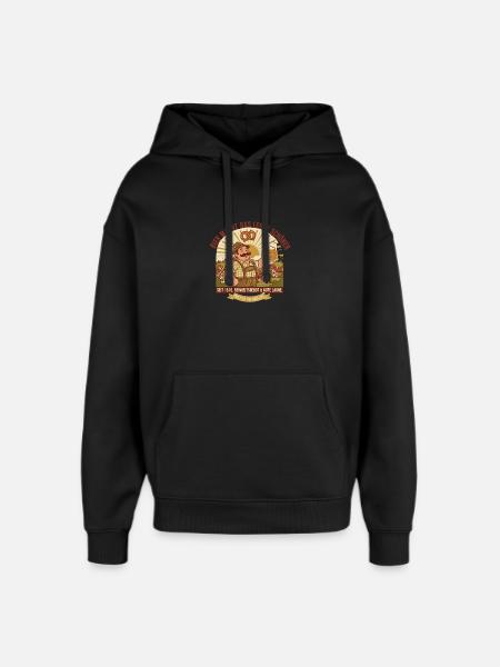 Bayerische Bierfreude Prost - Oversized Unisex Hoodie von Stanley/Stella - Schwarz