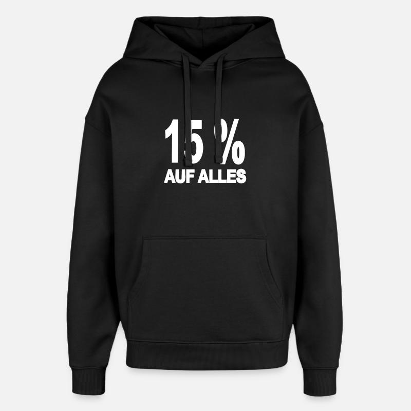 Rabatt - Oversized Unisex Hoodie von Stanley/Stella - Schwarz