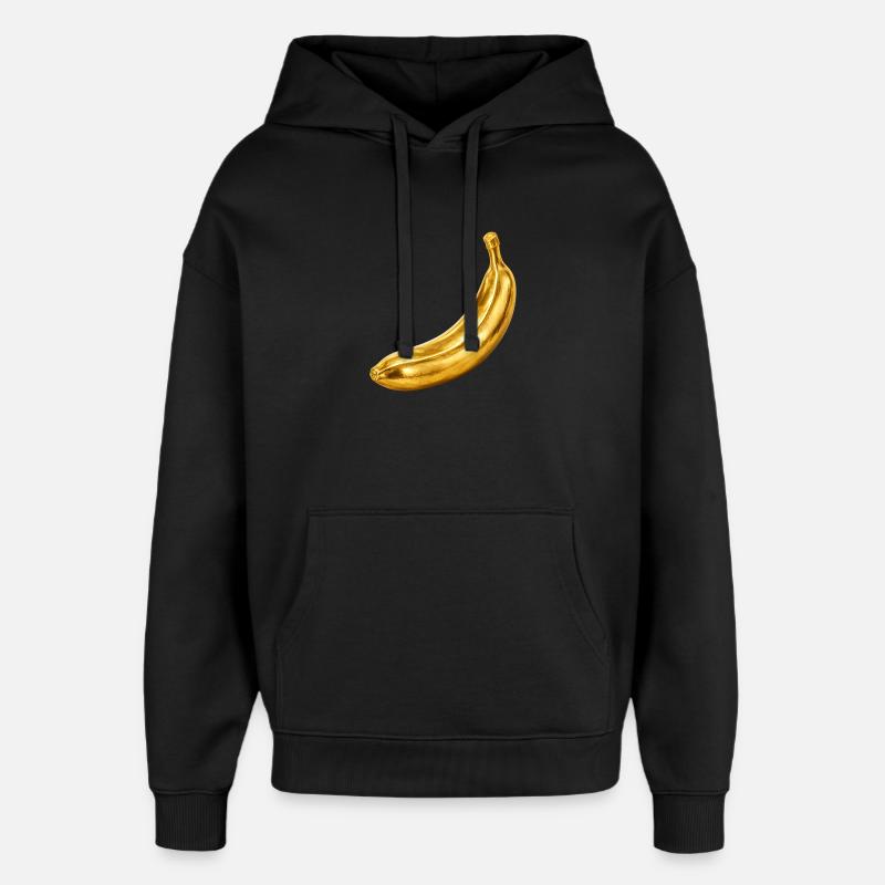 Banane d’Or - Sweat à capuche unisexe Stanley/Stella Oversized - noir