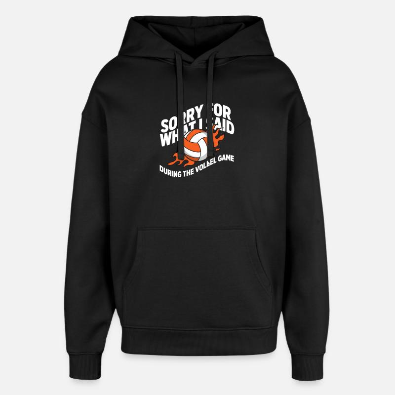 Citation du volley-ball de plage - Sweat à capuche unisexe Stanley/Stella Oversized - noir