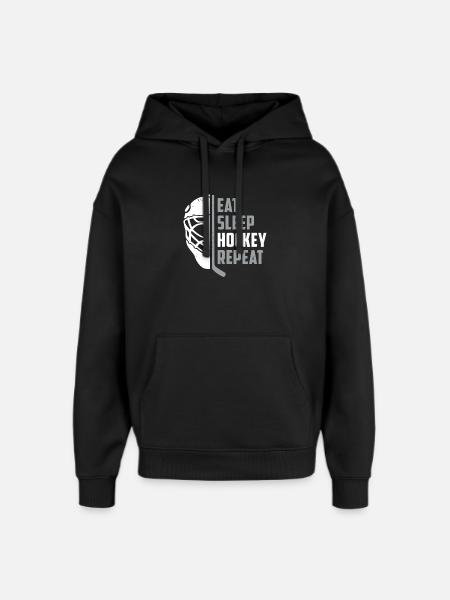 Hockey - Sweat à capuche unisexe Stanley/Stella Oversized - noir