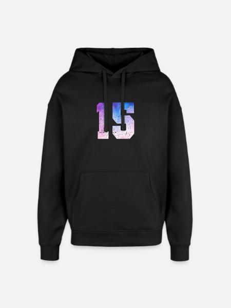 Issue 15 – 15th Anniversary Gift - Oversized Unisex Hoodie by Stanley/Stella - black