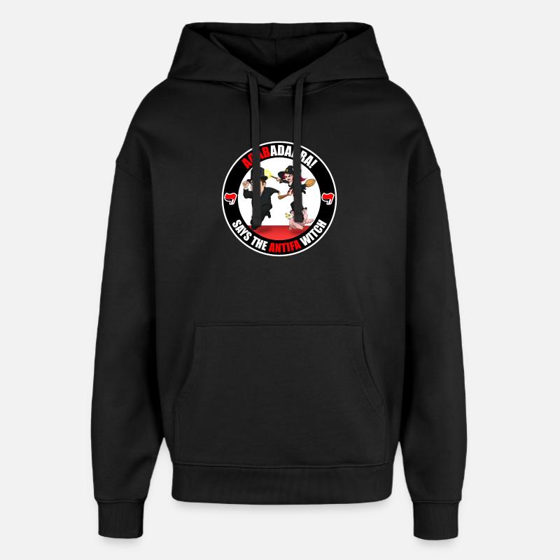 Die Antifa-Hexe – Reich - Oversized Unisex Hoodie von Stanley/Stella - Schwarz
