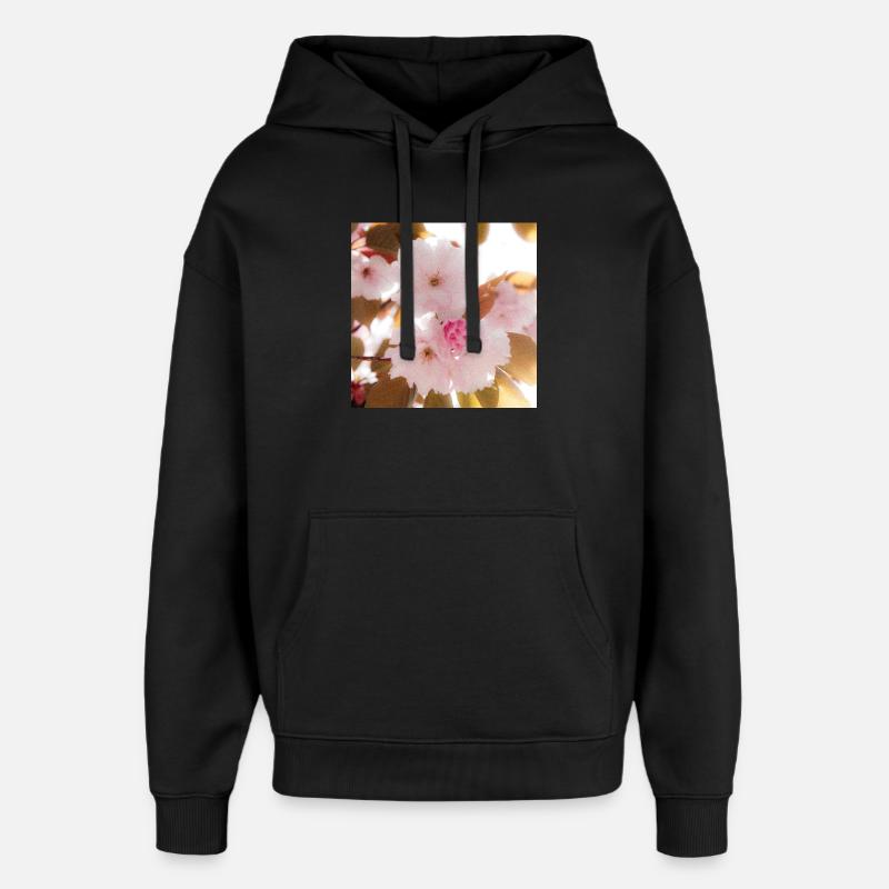 Rêve rose. - Sweat à capuche unisexe Stanley/Stella Oversized - noir