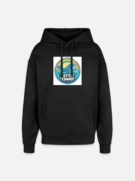 Rettet Timmy – Save Our Whale - Oversized Unisex Hoodie by Stanley/Stella - black