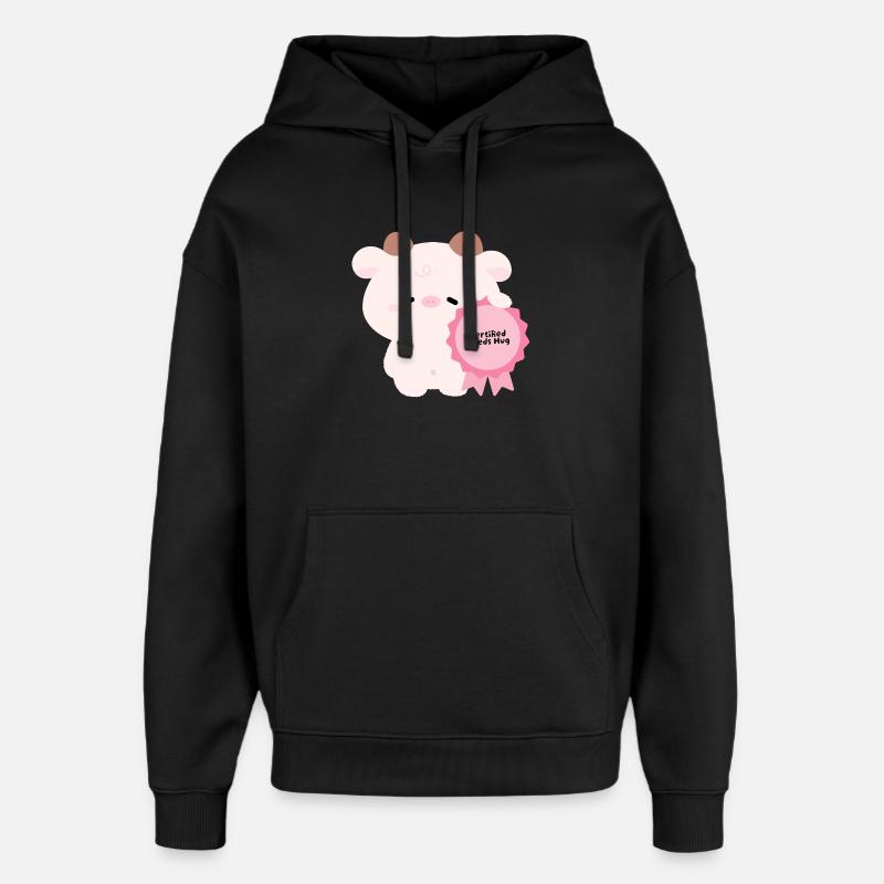Certified Needs Câline Cow - Sweat à capuche unisexe Stanley/Stella Oversized - noir