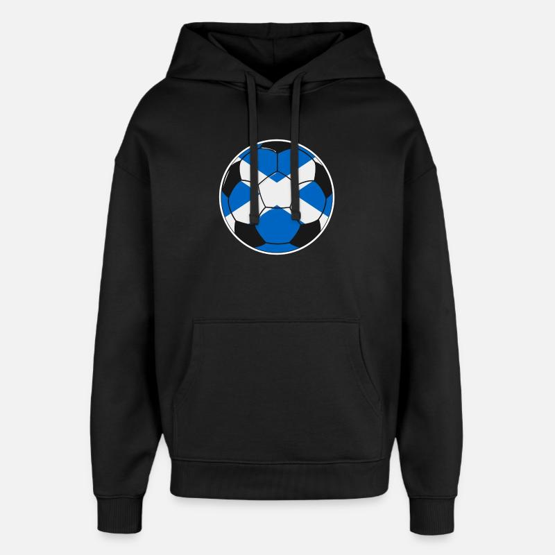 Fußballmannschaft Schottland - Oversized Unisex Hoodie von Stanley/Stella - Schwarz