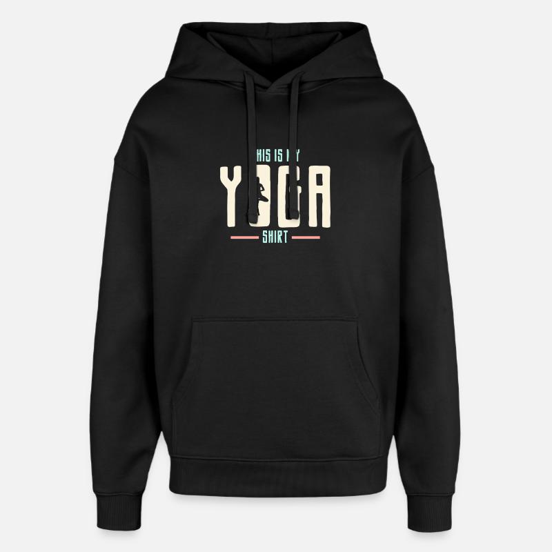 Yoga - Sweat à capuche unisexe Stanley/Stella Oversized - noir