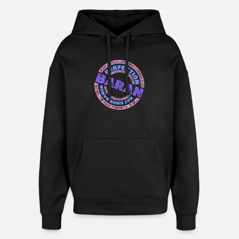 Perfekt Baran - Oversized Unisex Hoodie von Stanley/Stella - Schwarz