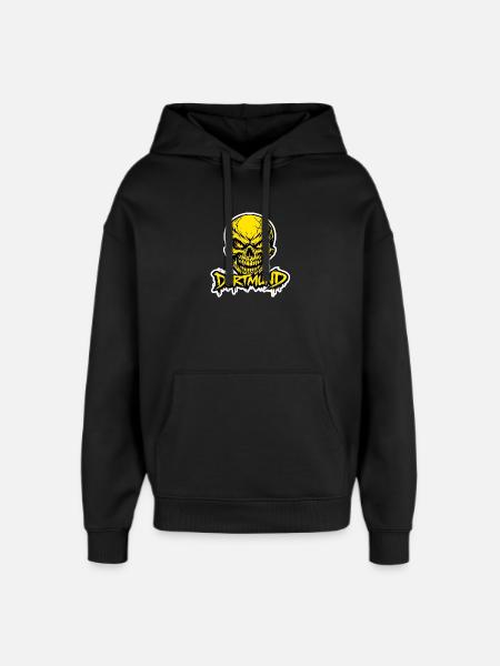 Gelber Schädel Graffiti Dortmund - Oversized Unisex Hoodie von Stanley/Stella - Schwarz