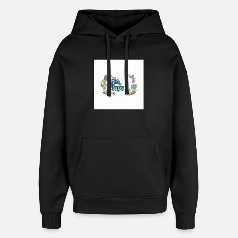 Flo Flops Tropic Logo - Oversized Unisex Hoodie von Stanley/Stella - Schwarz