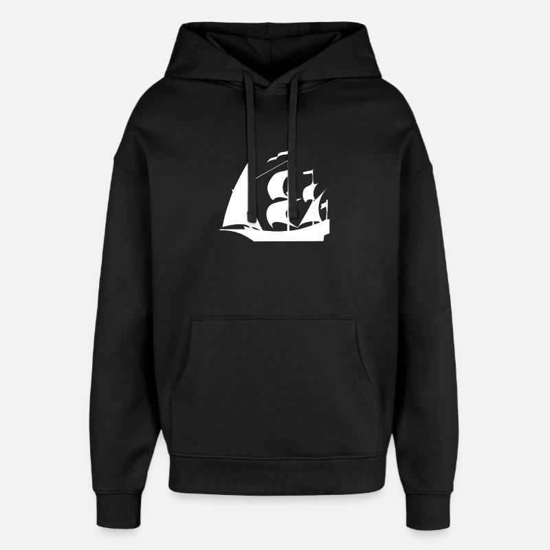 Sail - Oversized Unisex Hoodie by Stanley/Stella - black