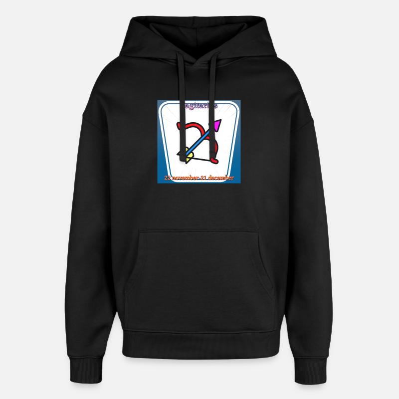 Schütze - Oversized Unisex Hoodie von Stanley/Stella - Schwarz