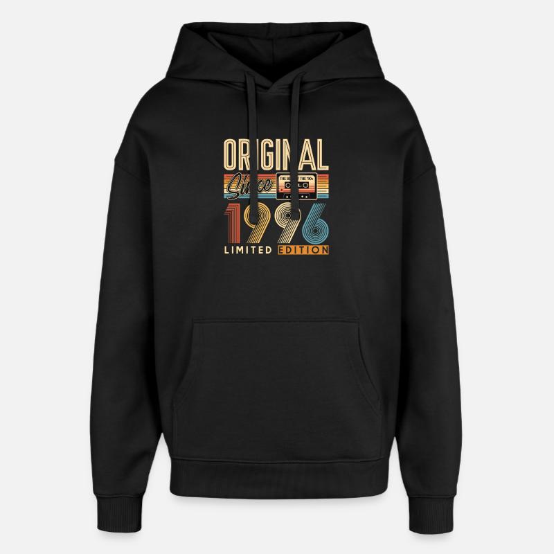 30th birthday, 30 years - Oversized Unisex Hoodie by Stanley/Stella - black
