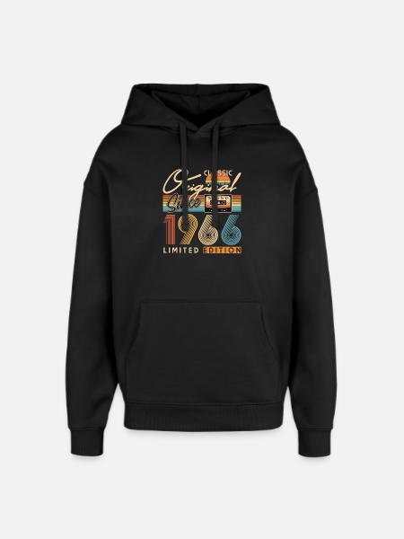 60th birthday, 60 years - Oversized Unisex Hoodie by Stanley/Stella - black