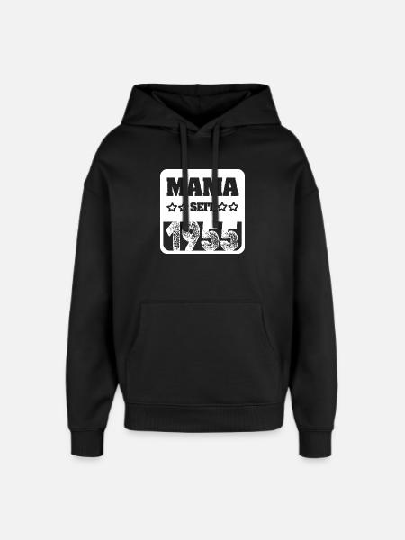 Baby 1955 - Oversized Unisex Hoodie von Stanley/Stella - Schwarz
