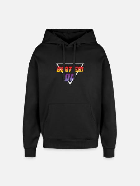 Beat Em Up Retro Gaming - Oversized Unisex Hoodie by Stanley/Stella - black